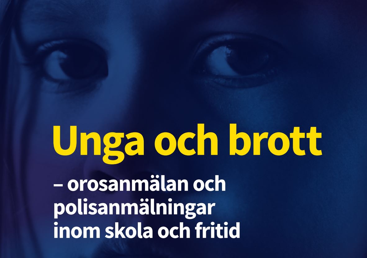 Omslagsbild på broschyren Unga och brott